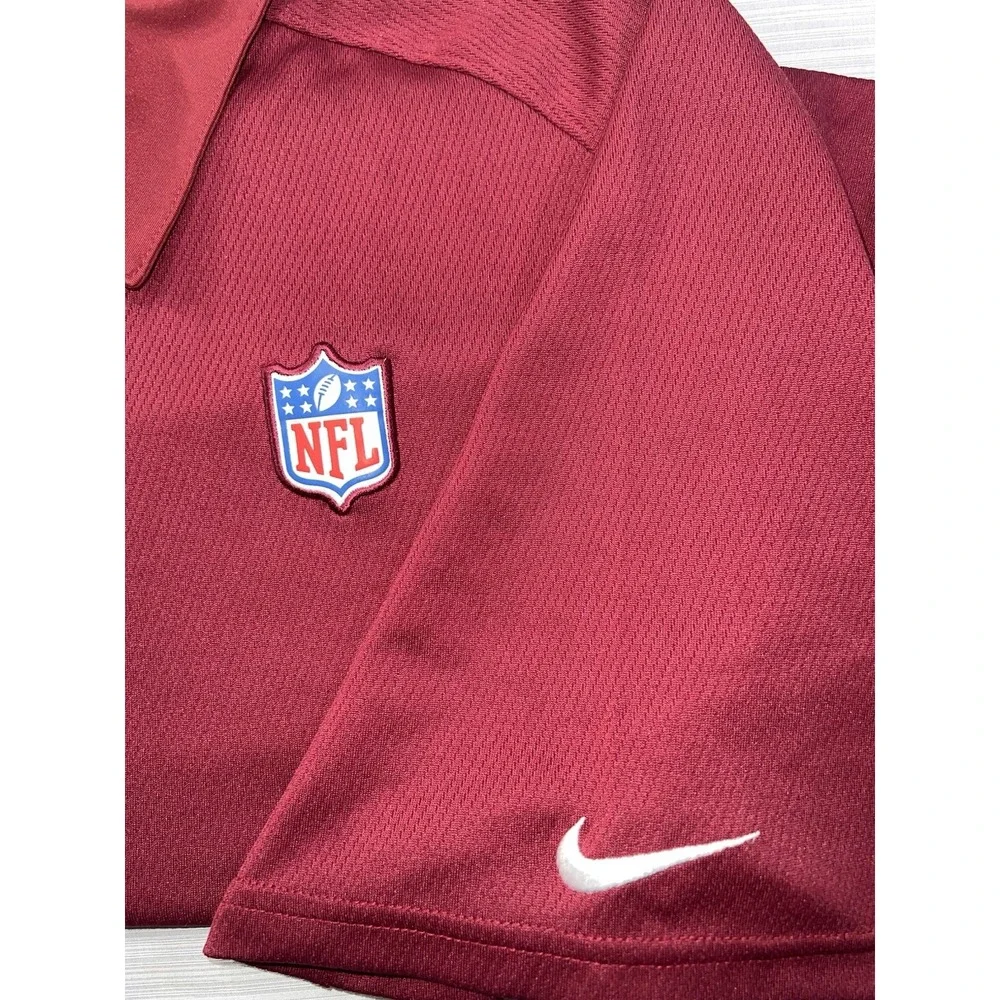 Red NFL On Field POLO SHORT SLEEVE SHIRT XXL Nike On Field Apparel‎